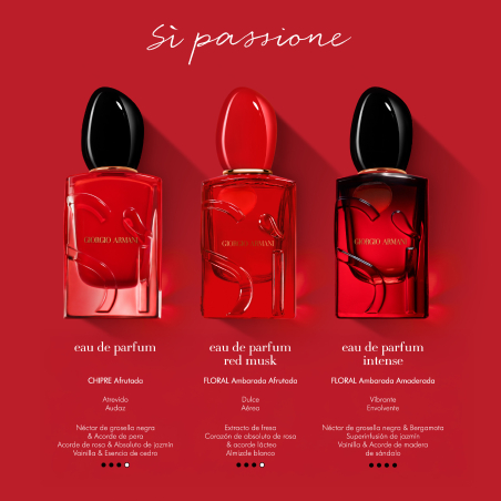 Si Passione Red Musk Perfume para Mujer de Giorgio Armani