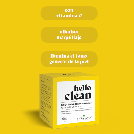 Hello Clean Brightening Cleansing Balm con Vitamina C Pura