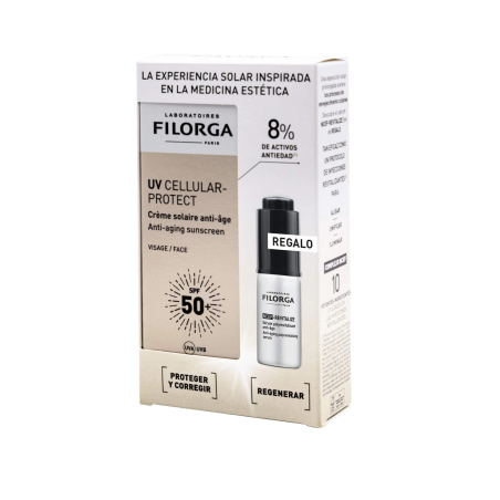 Set Crema Solar Antiedad Uv Cell Face  + Ncef Serum