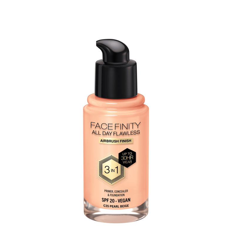 Facefinity All Day Flawless 3 In 1 Foundation C35 Pearl Beige