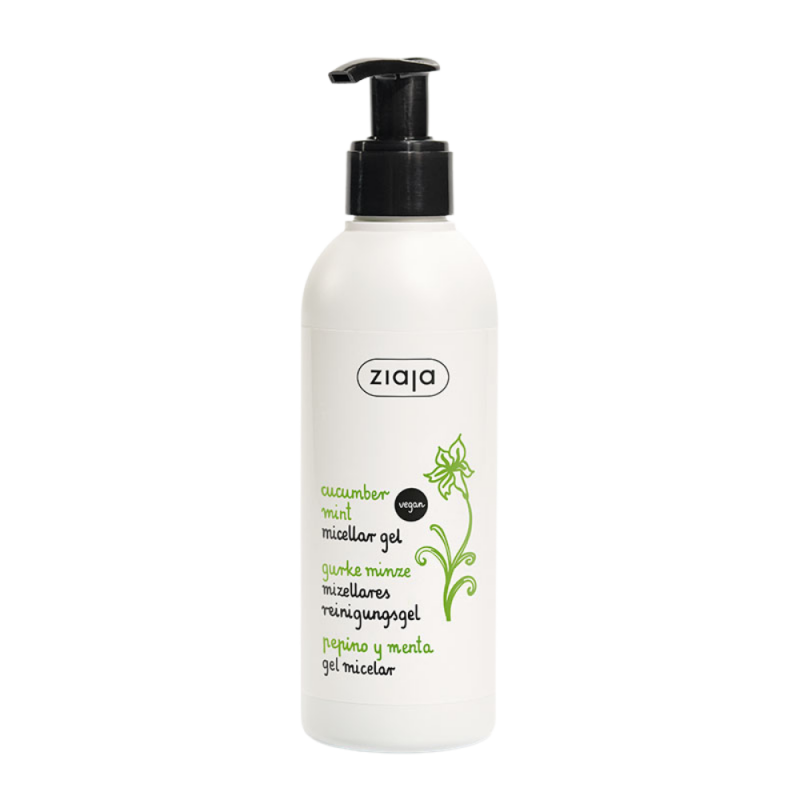 Pepino Y Menta Gel Limpiador Micelar Para Piel Mixta O Grasa 200 Ml
