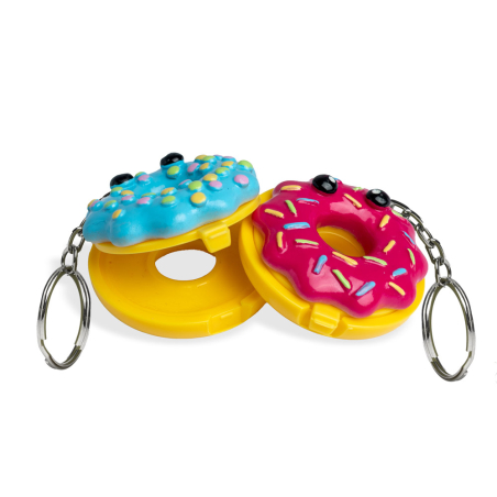 World Donut Lip Balm Keychain