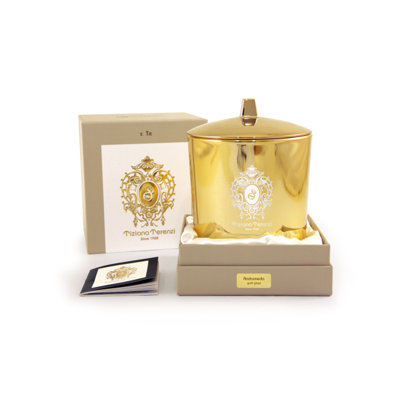 Andromeda Gold Glass Candles 500 Gr