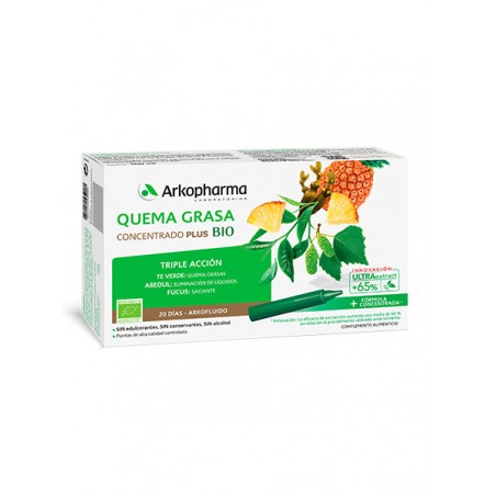 ARKOFLUIDO QUEMA GRASA CONCENTRADO PLUS BIO 20 AMPOLLAS