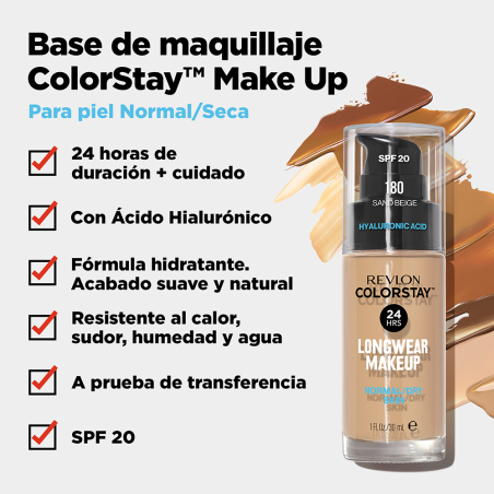 Colorstay Makeup Piel Normal y Seca Spf20