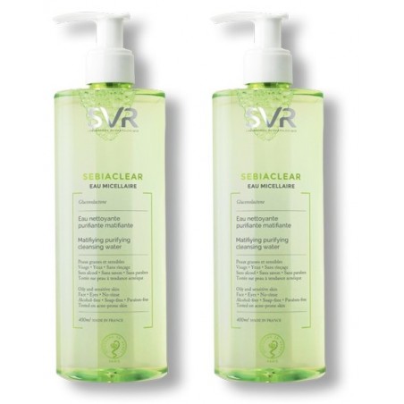 SEBIACLEAR SLEEVE 2X EAU MICELLAIRE 400ML