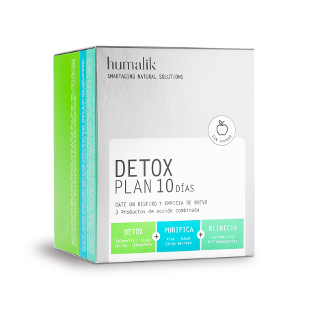 DETOX PLAN 10 DÍAS 10 SOBRES & 5 + 5 COMPRIDOS