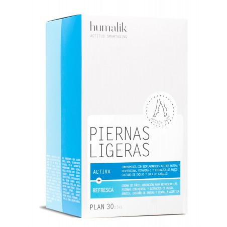 PIERNAS LIGERAS 30 DÍAS 60 COMPRIMIDOS + 250 ML GEL