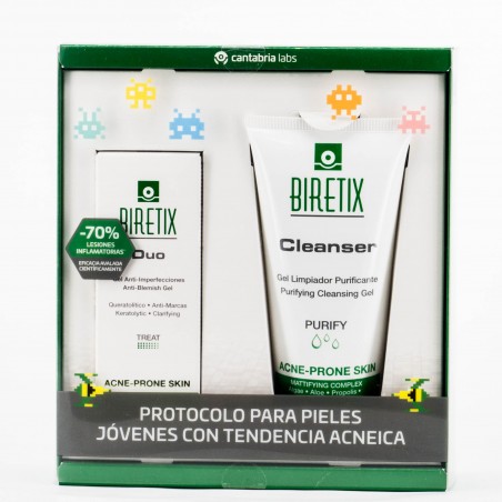 PACK BIRETIX DUO GEL ANTI-IMPERFERCCIONES + CLEANSER TENDENCIA ACNEICA