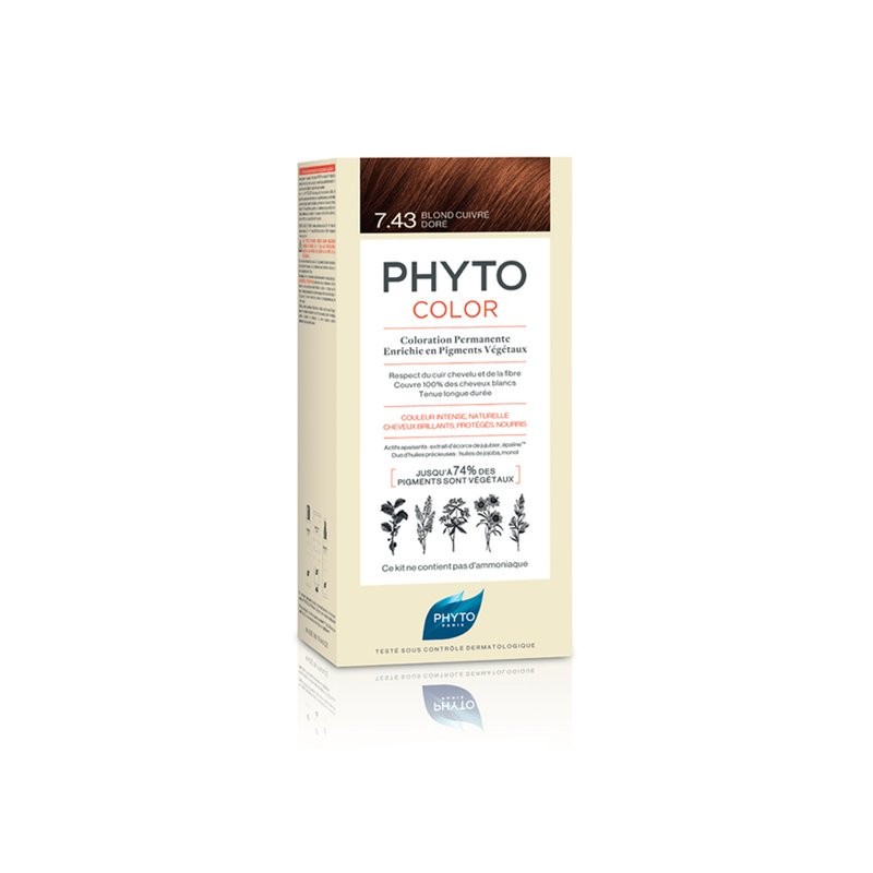Phytocolor 7.43 Rubio Dorado Cobrizo