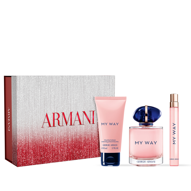 Set Giorgio Armani My Way Eau De Parfum 90 Ml + 10 Ml + Body Lotion 50 Ml