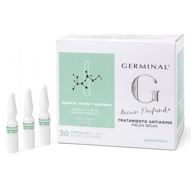 Germinal profunda antiaging pieles secas 30 ampollas
