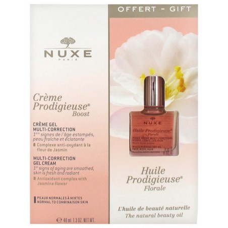 COFRE PRODIGIEUSE BOOST GEL CREMA + REGALO HUILE PRODIGIEUSE FLORALE