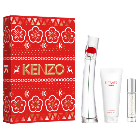 Set Flower By Kenzo Eau de Parfum & Travel Spray & Body Milk