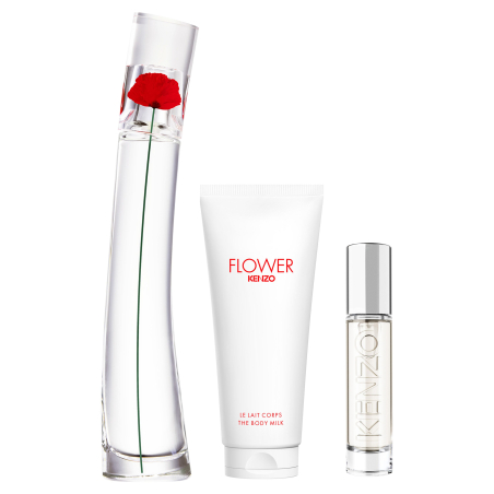 Set Flower By Kenzo Eau de Parfum & Travel Spray & Body Milk