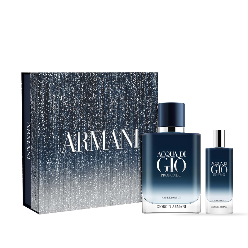 Set Acqua Di Giò Profondo Eau De Parfum 100 Ml + Mini Talla 15 Ml