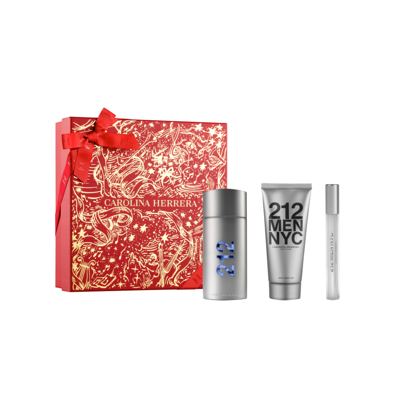 Set 212 Men Nyc Eau De Toilette 100 Ml + Mini 10 Ml + After Shave 100 Ml