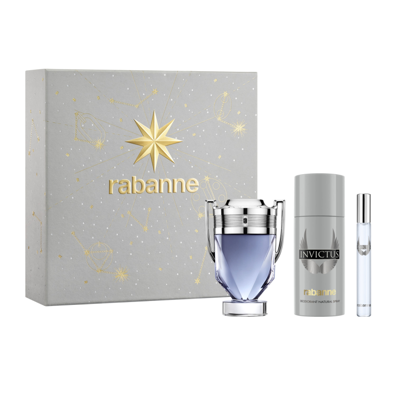 Set Invictus Eau De Toilette 100 Ml + Mini 10 Ml + Desodorante 150 Ml