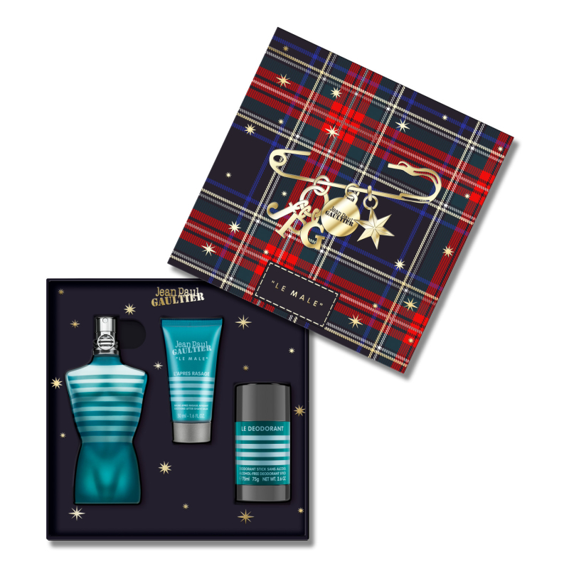 Set Le Male Eau De Toilette 125 Ml + After Shave 50 Ml + Desodorante Stick 75 G