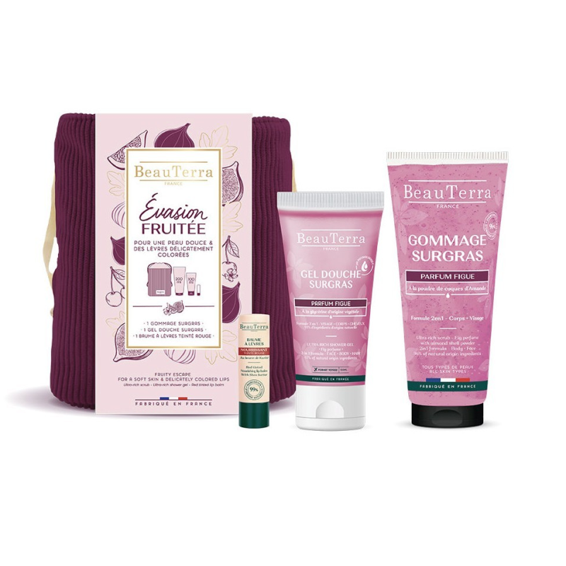 Set De Higo Gel 100 Ml + Exfoliante 200 Ml + Bálsamo Labia 4 Gr + Neceser