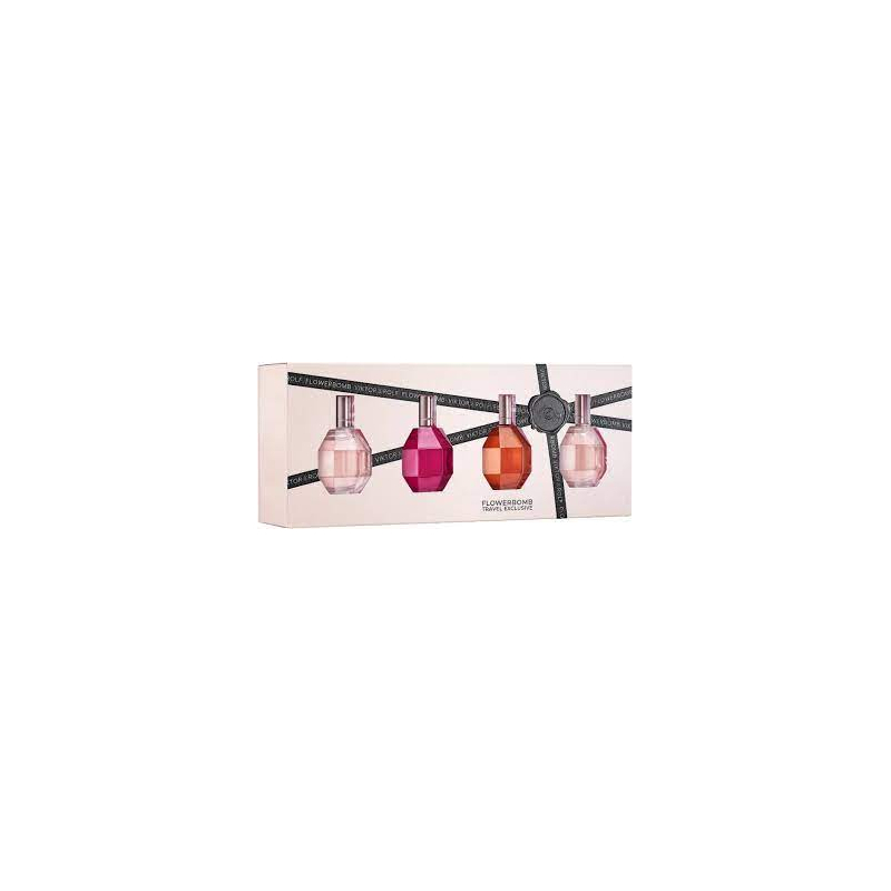 Viktor&rolf Flowerbomb Travel Exclusive Set Miniaturas 4 X 7 Ml