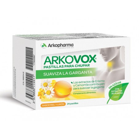 ARKOVOX PASTILLAS SABOR MIEL - LIMÓN