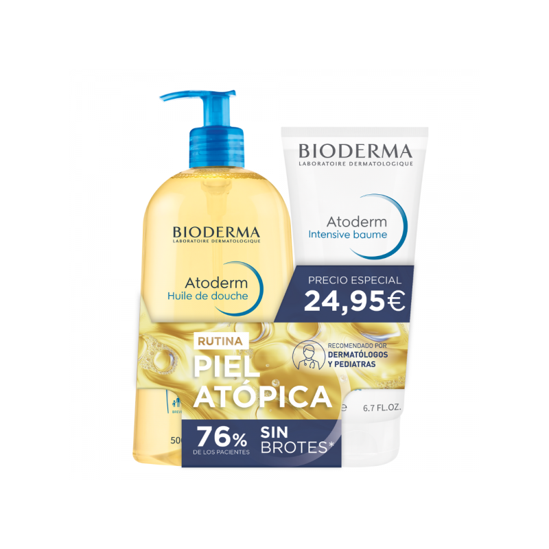 Set Atoderm Aceite De Ducha 500ml + Atoderm Intensive Baume 200ml