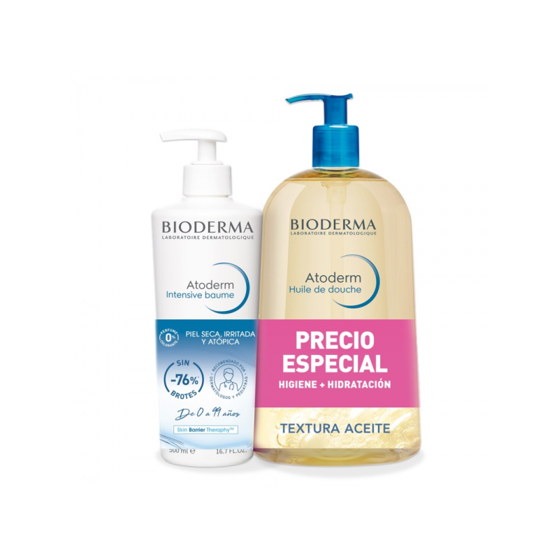Set Atoderm Intensive Baume 500ml + Atoderm Aceite De Ducha 1l