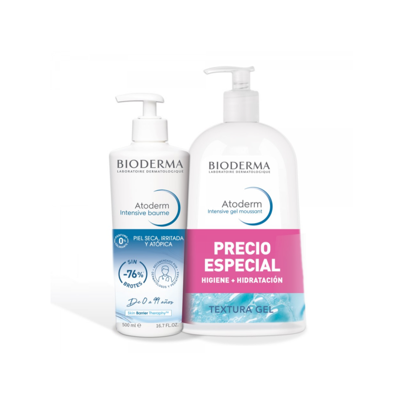 Set Atoderm Intensive Baume 500ml + Atoderm Intensive Gel Moussant 1l