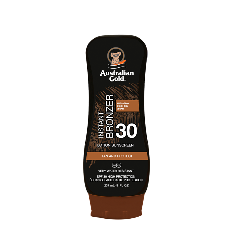 Instant Bronzer Lotion Sunscreen Tan And Protect Spf30 237 Ml