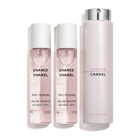 CHANCE EAU TENDRE EAU DE TOILETTE TWIST AND SPRAY 3X20ML de CHANEL