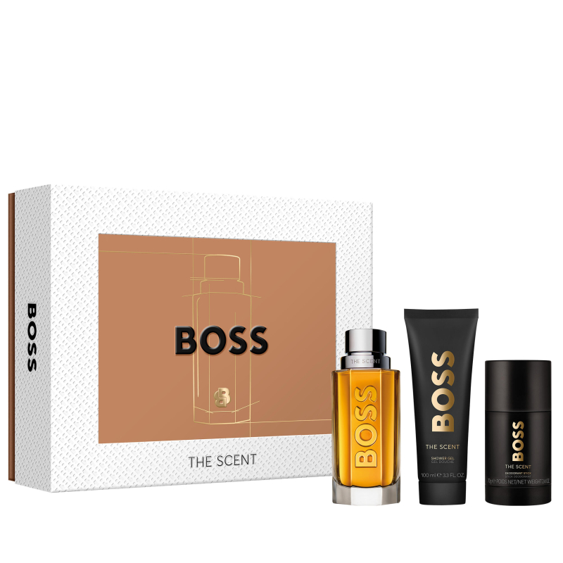 Set Boss The Scent Eau De Toilette 100 Ml + Gel De Ducha + Desodorante
