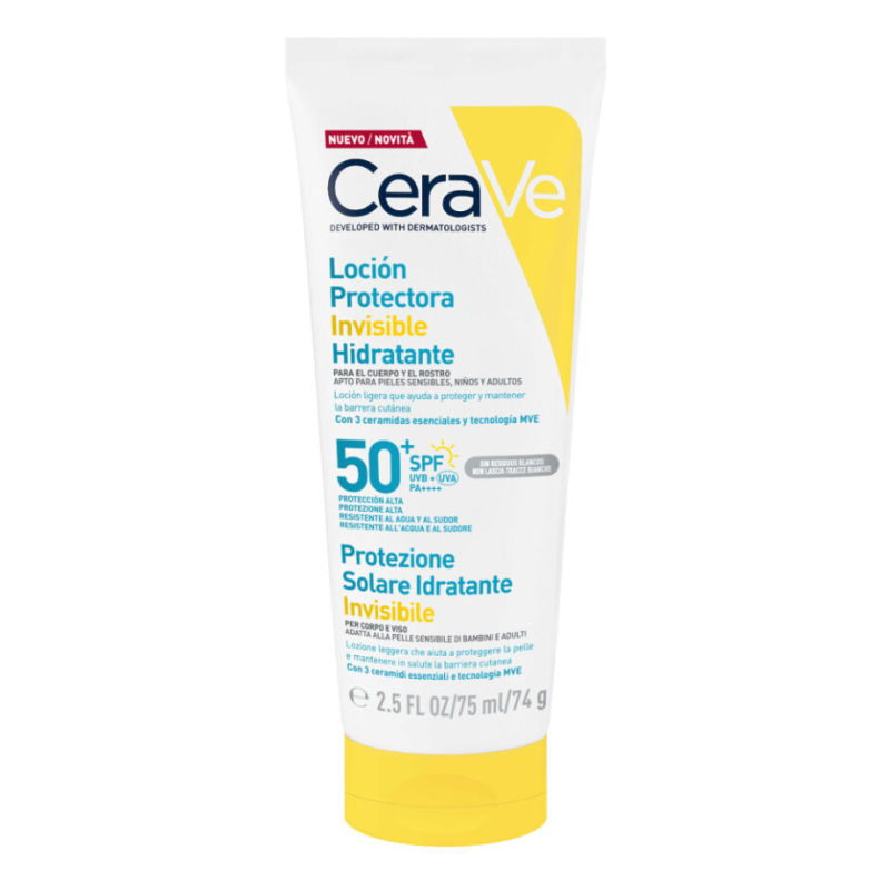 locion protectora invisible hidratante 50spf 75ml