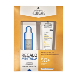 Set Heliocare 360° Age Active Fluid SPF50+ + Endocare Age Barrier Niacinal Serum Gel