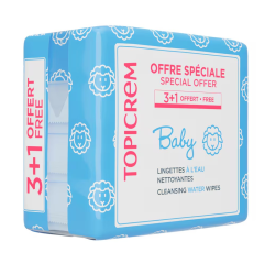 Set Baby Toallitas Limpiadoras al Agua 3+1