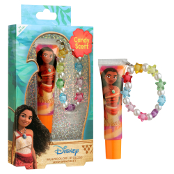 Vaiana Brillo Labial Multicolor con Pulsera