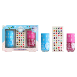 Frozen Set Dúo con 2 Lacas de Uñas y Decoraciones de uñas