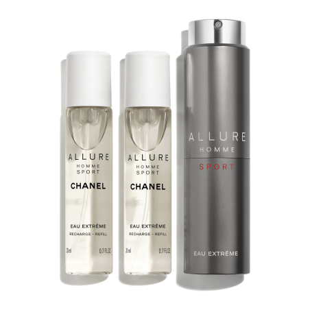ALLURE HOMME SPORT EAU EXTRÊME VAPORIZADOR DE VIAJE RECARGABLE 3X20ML