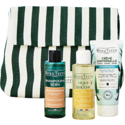 Neceser Esenciales Viaje Champú + Aceite Ducha + Crema