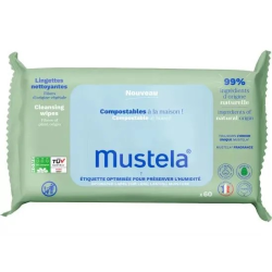 Toallitas limpiadoras compostables Piel normal 60 Unidades