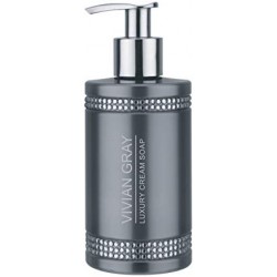 GREY CRYSTAL SOAP DISPENSER 250ML