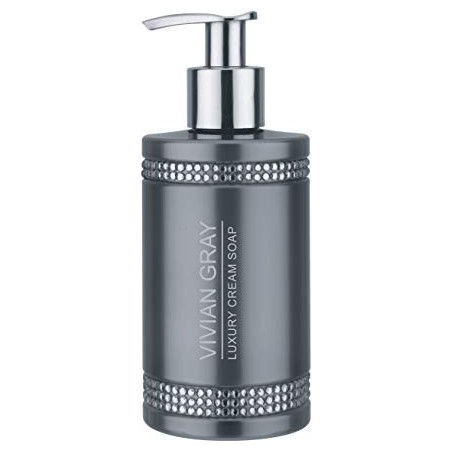 GREY CRYSTAL SOAP DISPENSER 250ML