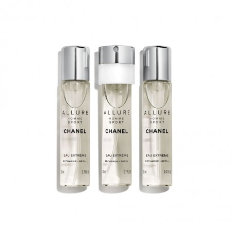ALLURE HOMME SPORT EAU EXTRÊME VAPORIZADOR DE VIAJE RECARGABLE 3X20ML
