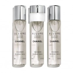 ALLURE HOMME SPORT COLOGNE VAPORIZADOR DE VIAJE RECARGABLE 3X20ML