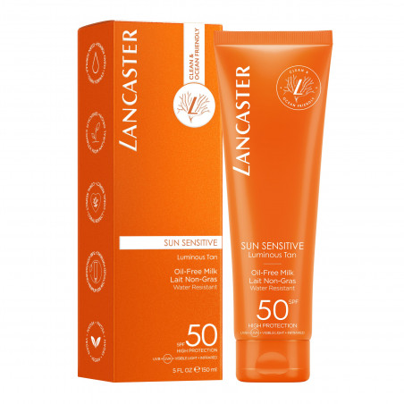 LANCASTER SUN SENSITIVE OIL-FREE MILK SPF50 150 ML