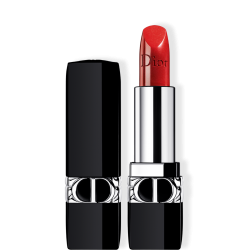 ROUGE DIOR | Barra de labios recargable color couture - 4 acabados: satinado, mate, metalizado y aterciopelado - tratamiento floral - confort y larga duración