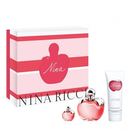 NINA COFRE EDT VAPORIZADOR 50ML + BODY LOTION 75ML + MINIATURA