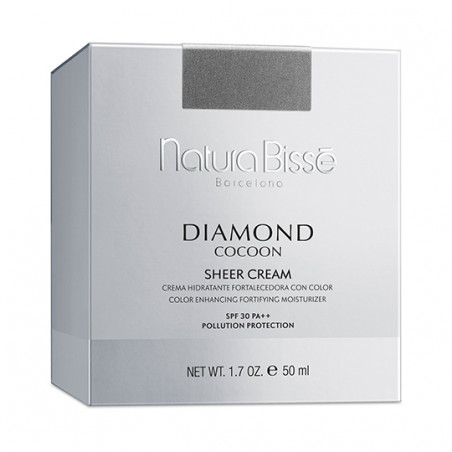 CREMA HIDRATANTE FORTALECEDORA CON COLOR DIAMOND COCOON SHEER CREAM SPF 30 PA++ 50 ML NATURA BISSÉ