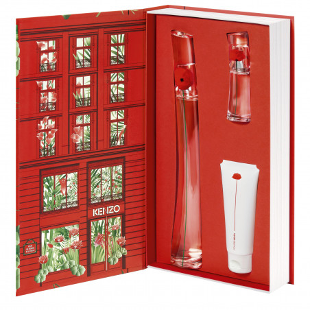 FLOWER BY KENZO EAU DE PARFUM 100ML + FLOWER BY KENZO EAU DE PARFUM 15ML + BODY LOTION 75ML