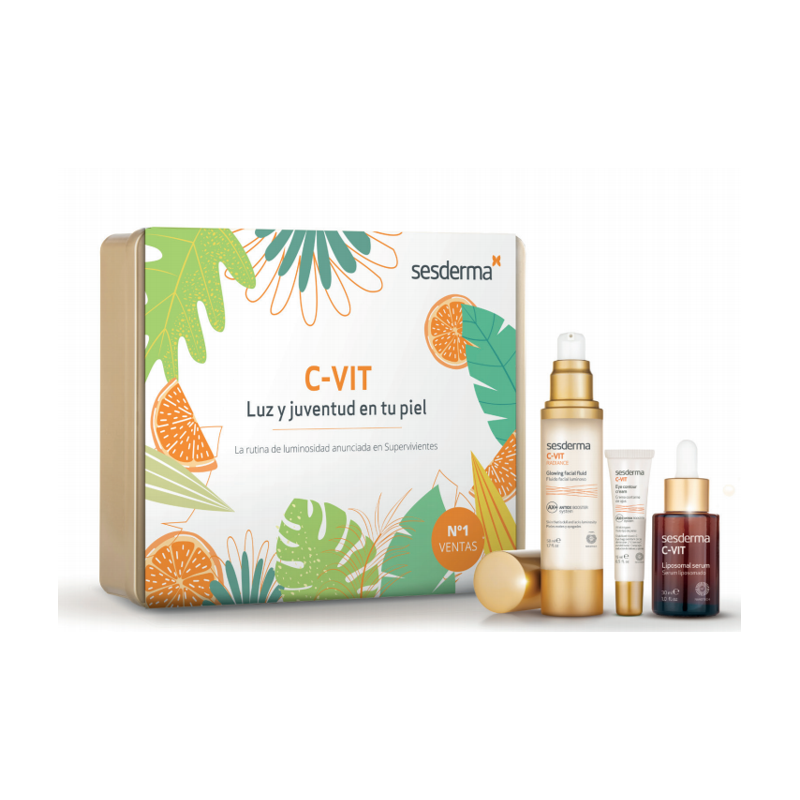 Pack c-vit supervivientes : serum+ contorno de ojos+fluido radiance